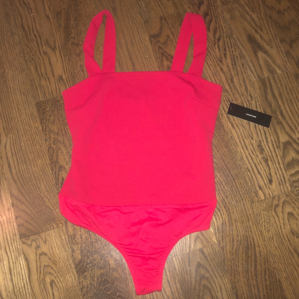 Red bodysuit